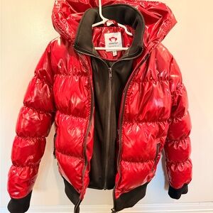 Appaman Glossy Red Puffer Jacket